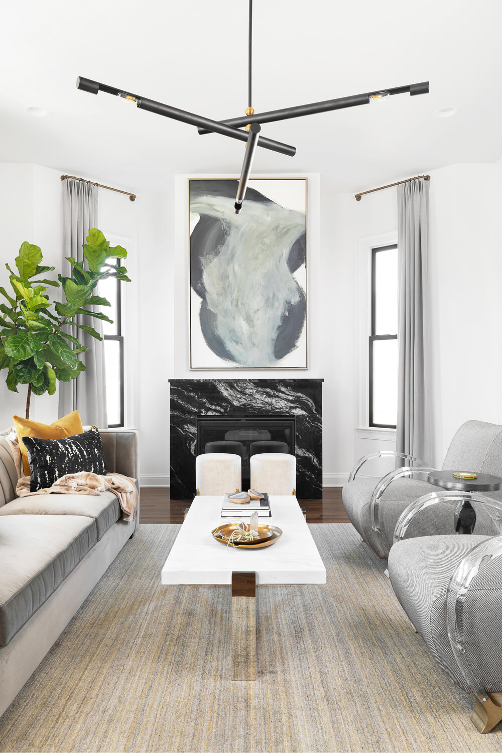 Norton Commons Foundation House 2019 Living Room Symmetrical